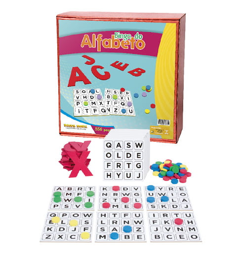 Jogo Pedagógico Bingo do Alfabeto, Alfabetização