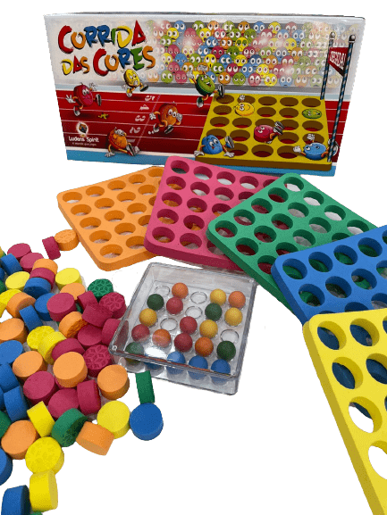 Jogo Corrida das Cores (Material reciclado) 