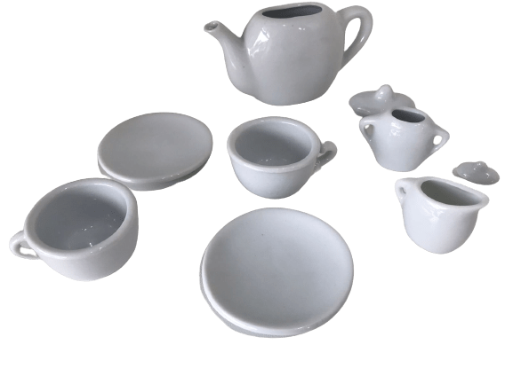 Conjunto De Chá Porcelana 9 Peças, Art Brink, Multicor