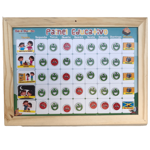 Painel Educativo Magnético - Loja da Bia - Brinquedos Educativos