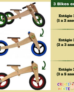 BICICLETA DO EQUILIBRIO - 3 EM 1