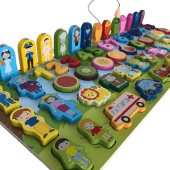 Brinquedo Educativo Blocos de Montar Infantil Com 54 Peças - Bambinno -  Brinquedos Educativos e Materiais Pedagógicos