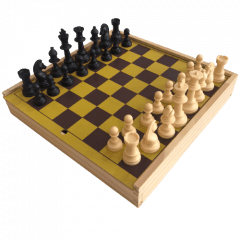 Peão de xadrez e movimento de peças de damas