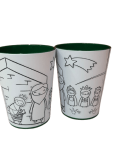 KIT COPO E JOGO AMERICANO PINTA E APAGA 