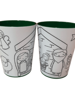 KIT COPO E JOGO AMERICANO PINTA E APAGA 